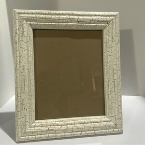 Distressed White Wood Picture Frame 8x10 Photo Crackle Finish Rustic Farmhouse
